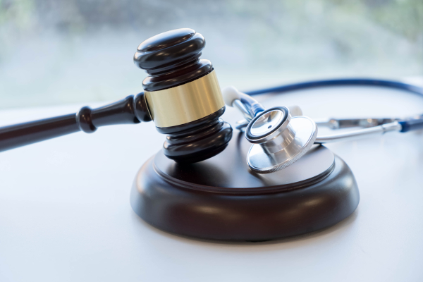 stethoscope and gavel
